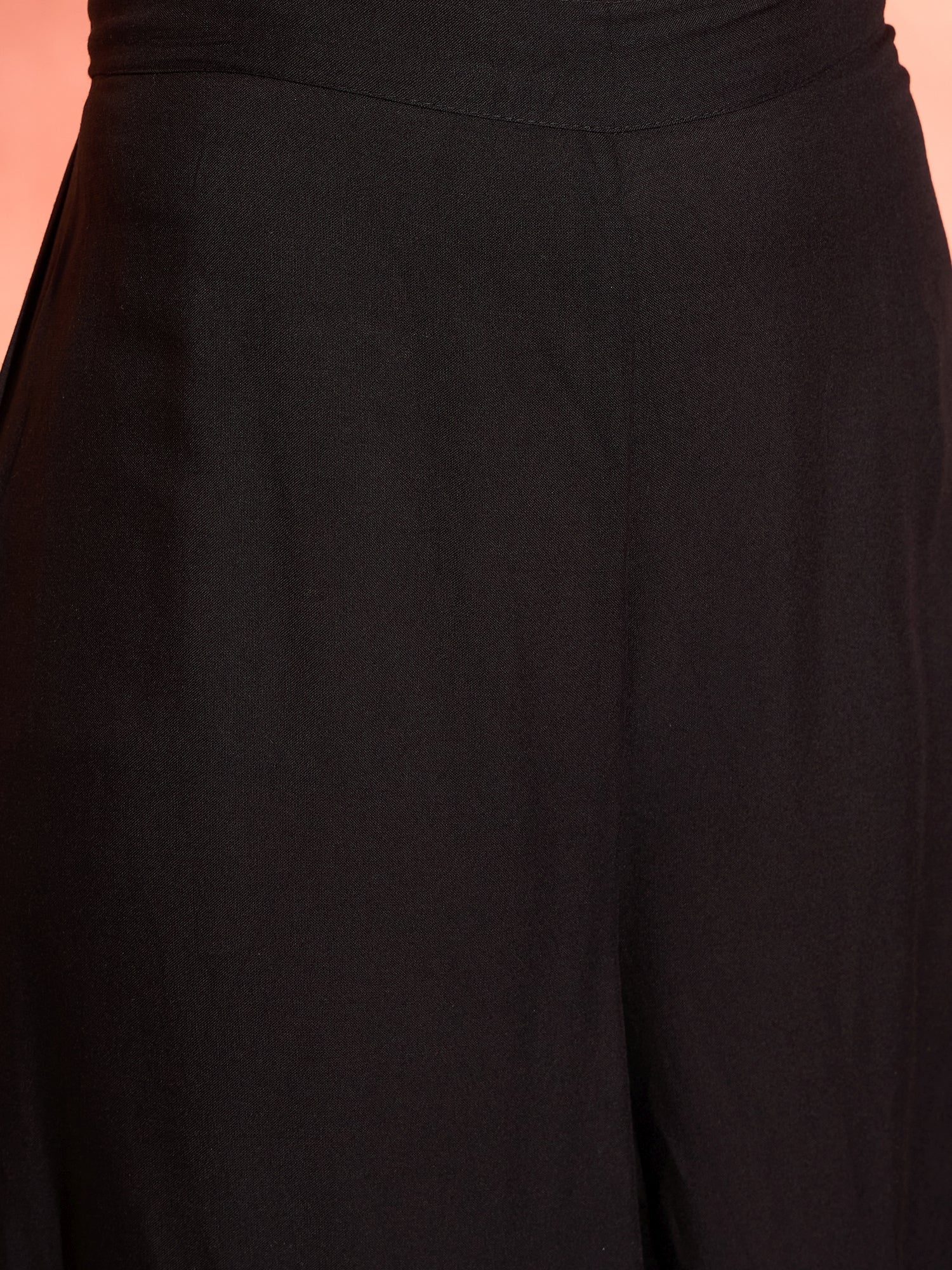 InWeave Black Mandarin Patola Kurta Set - Distacart
