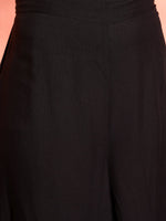 Thumbnail for InWeave Black Mandarin Patola Kurta Set - Distacart