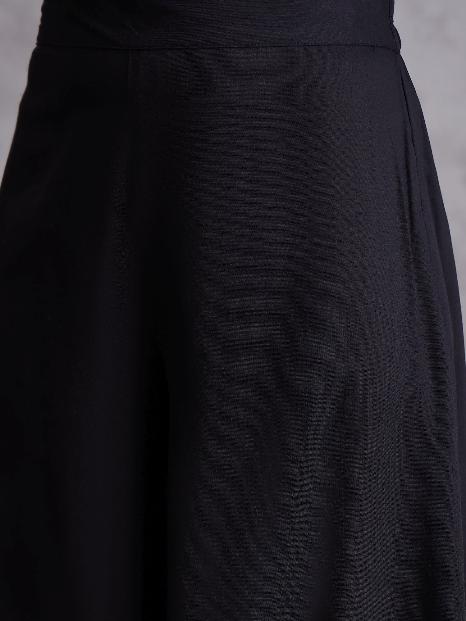 InWeave Black Small Check Black Palazzo Set - Distacart