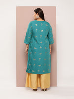 Thumbnail for Sztori Plus Size Ethnic Motifs Printed Straight Kurta - Distacart