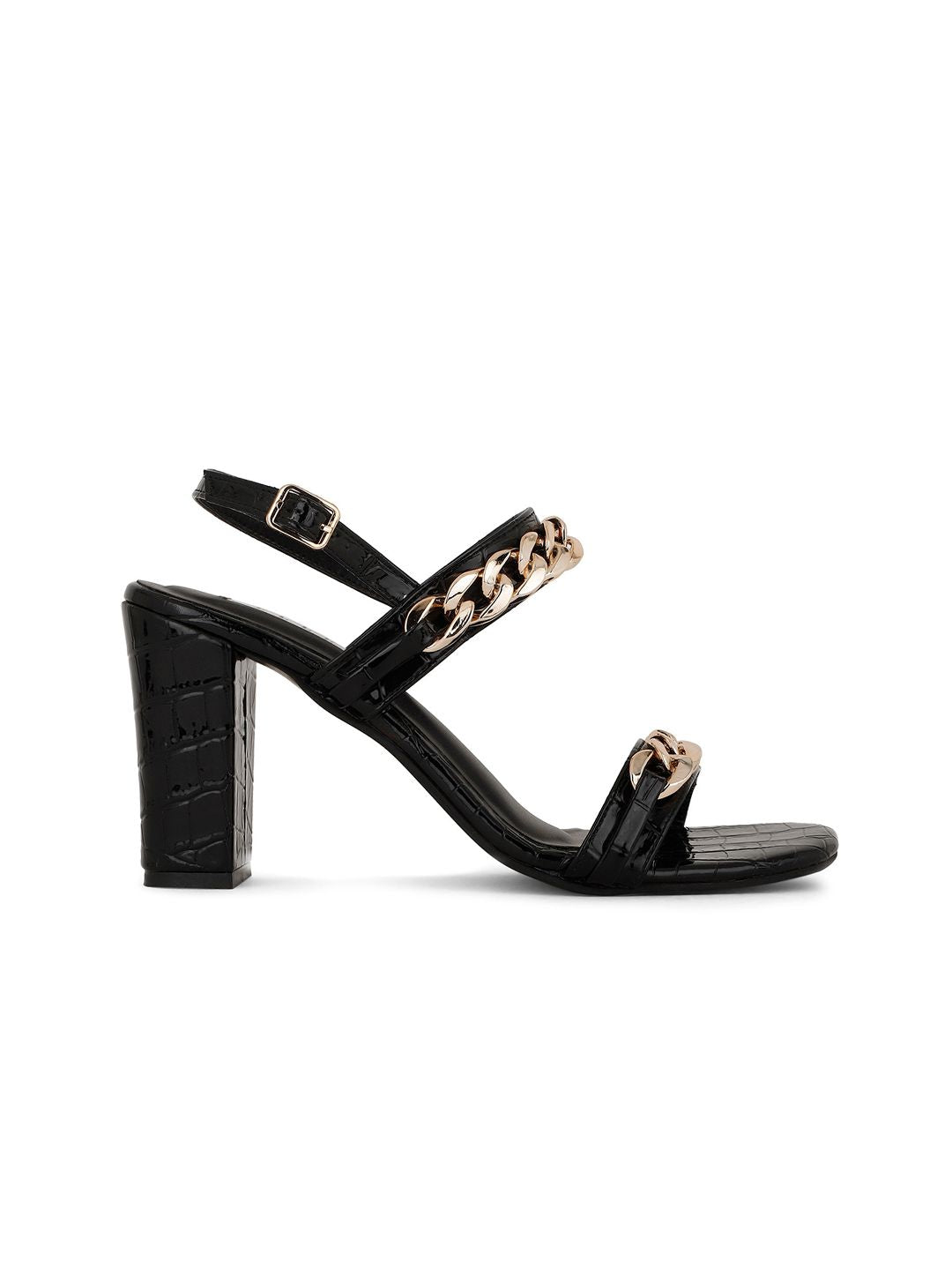 ELLE Embellished Block Heels