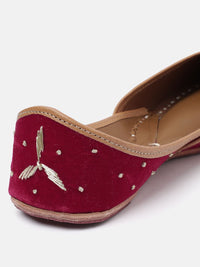 Thumbnail for House of Pataudi Women Embellished Mojaris