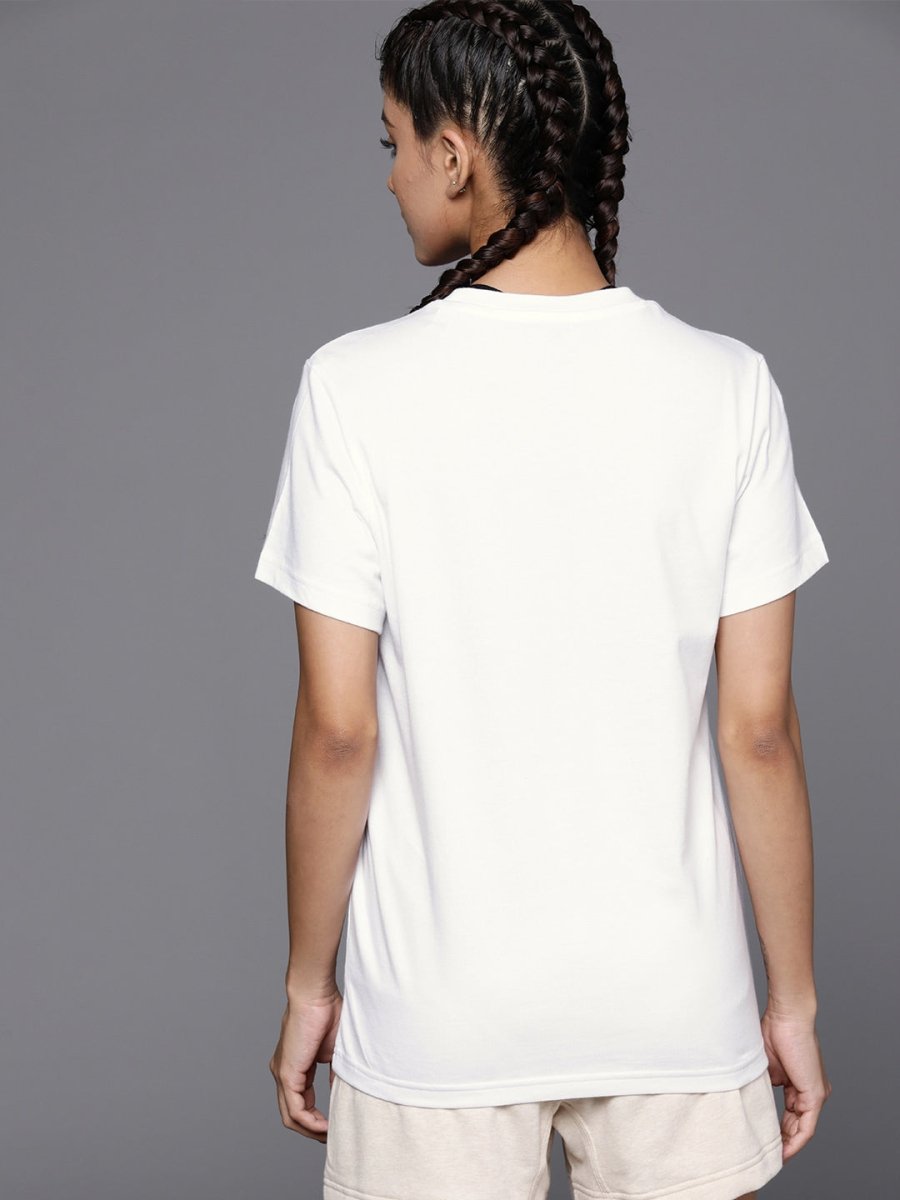 Adidas Women Doodle Printed Pure Cotton T-shirt - Distacart