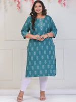 Thumbnail for Swasti Ethnic Motifs Printed Pure Cotton Kurta - Distacart