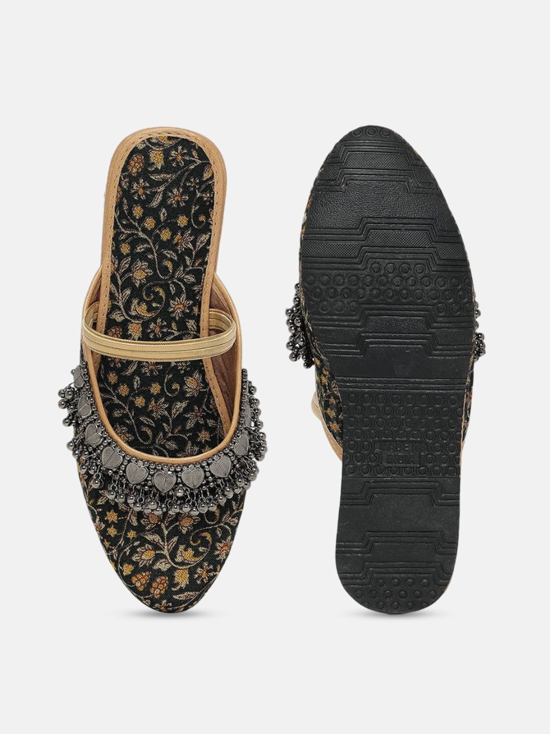 DressBerry Women Embellished Mules Flats