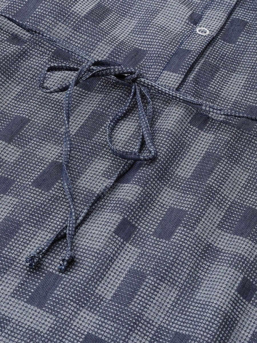 AURELIA Self Design Shirt Cotton Dress - Distacart