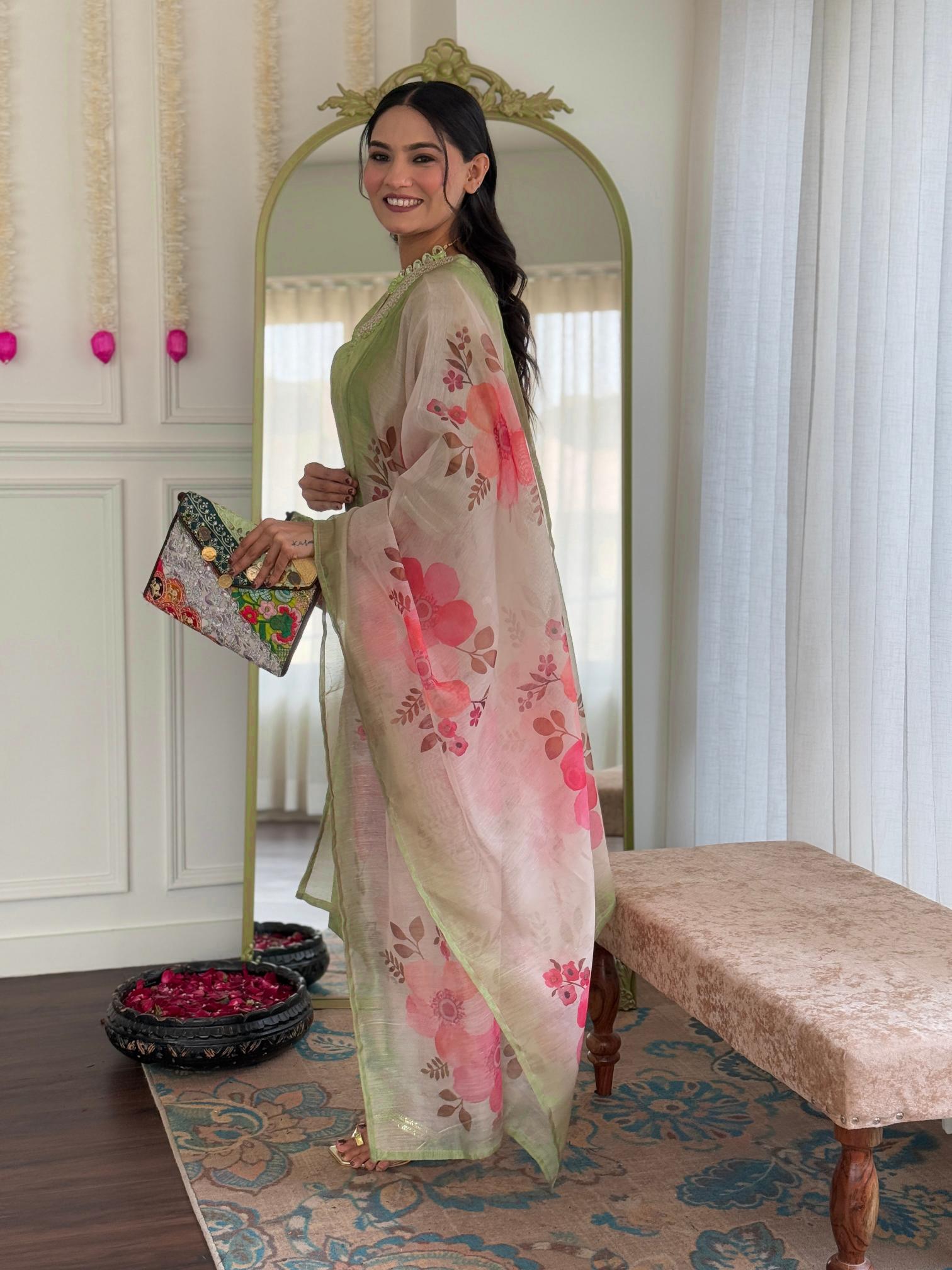 The52 Beautiful Women's Rayon Fabric Straight Kurta, Pant and Dupatta Set