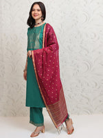 Thumbnail for Vishudh Women Ethnic Motifs Printed Regular Kurta with Palazzos & With Dupatta - Distacart