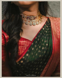 Thumbnail for Preksha Creation Designer Women Banarasi Soft Silk Saree - Red