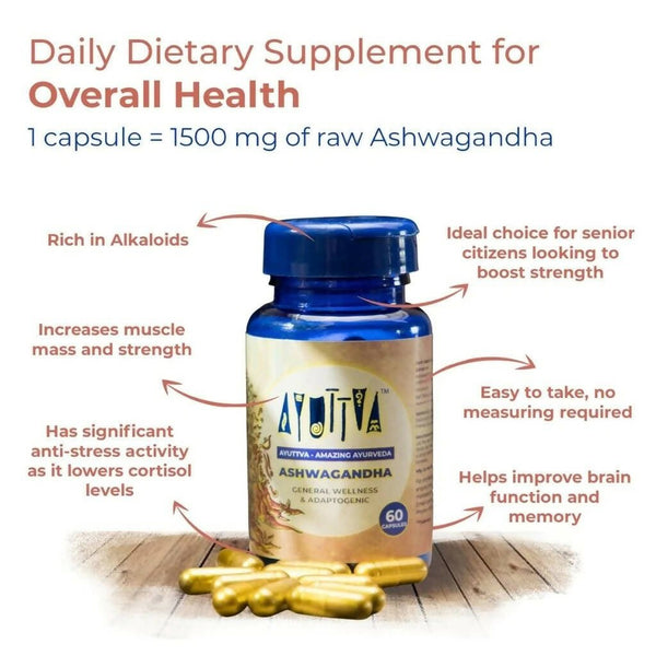 Ayuttva Ashwagandha Capsules - Distacart