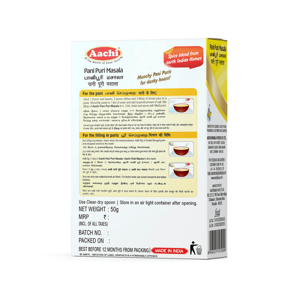 Aachi Pani Puri Masala - Distacart