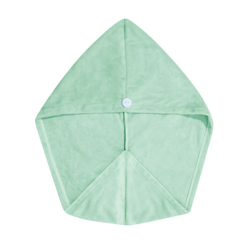 Nykaa Naturals Microfiber Hair Wrap for Frizz Free & Shiny Hair - Green - Distacart