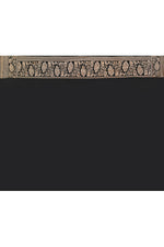 Thumbnail for Joban Fashion Dark Lilac Crepe Chiffon Pure Handloom Banarasi Silk Saree