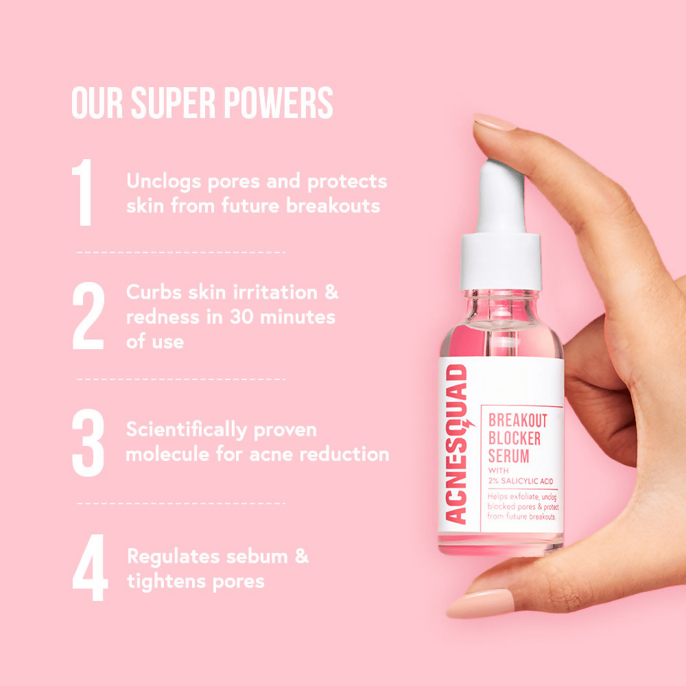 Acne Squad 2% Salicylic Acid Serum For Blackheads & Whiteheads