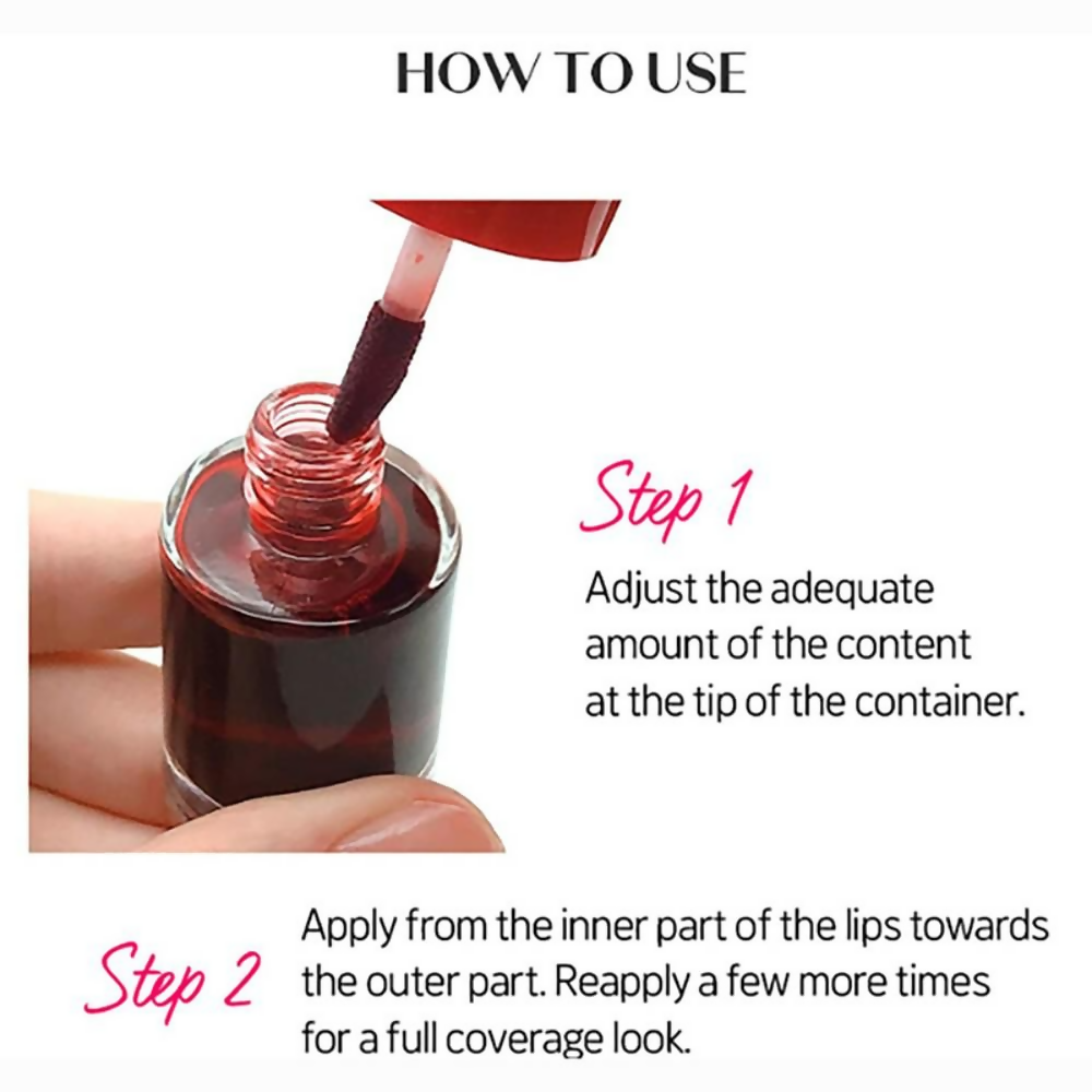 Etude House Dear Darling Water Gel Lip And Cheek Tint Lipstick - 01 Strawberry Ade - Distacart