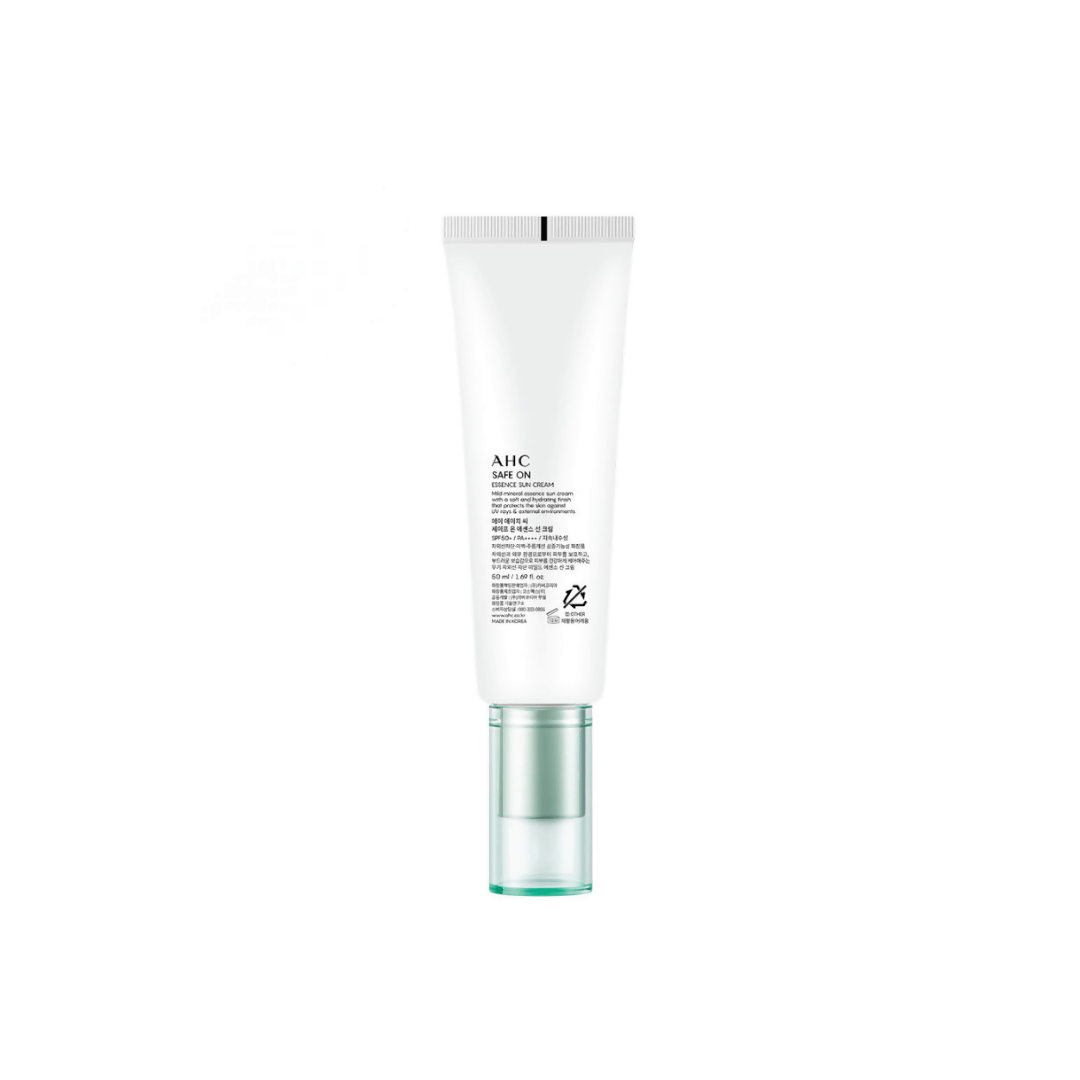 AHC Safe On Essence Sun Cream With SPF 50+ & PA++++ - Korean skincare