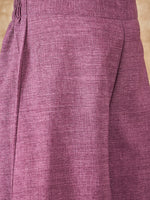 Thumbnail for InWeave Dusty Mauve Side Asymmetric Kurta Set - Distacart
