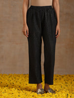 Thumbnail for trueBrowns Black Gold Cotton Flared Co-Ord Set - Distacart