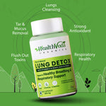 Thumbnail for Health Veda Organics Lung Detox Veg Capsules - Distacart