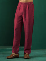 Thumbnail for trueBrowns Men's Purple Silk Co-ord Set - Distacart