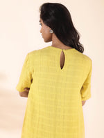 Thumbnail for trueBrowns Lime Cotton Dobby Kurta Pant Set - Distacart