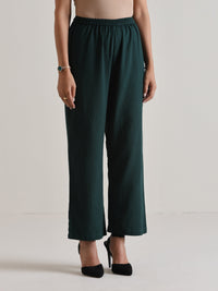 Thumbnail for trueBrowns Dark Green Front Placket Co-Ord Set - Distacart