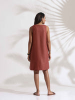 Thumbnail for trueBrowns Pink Slub Dress - Distacart