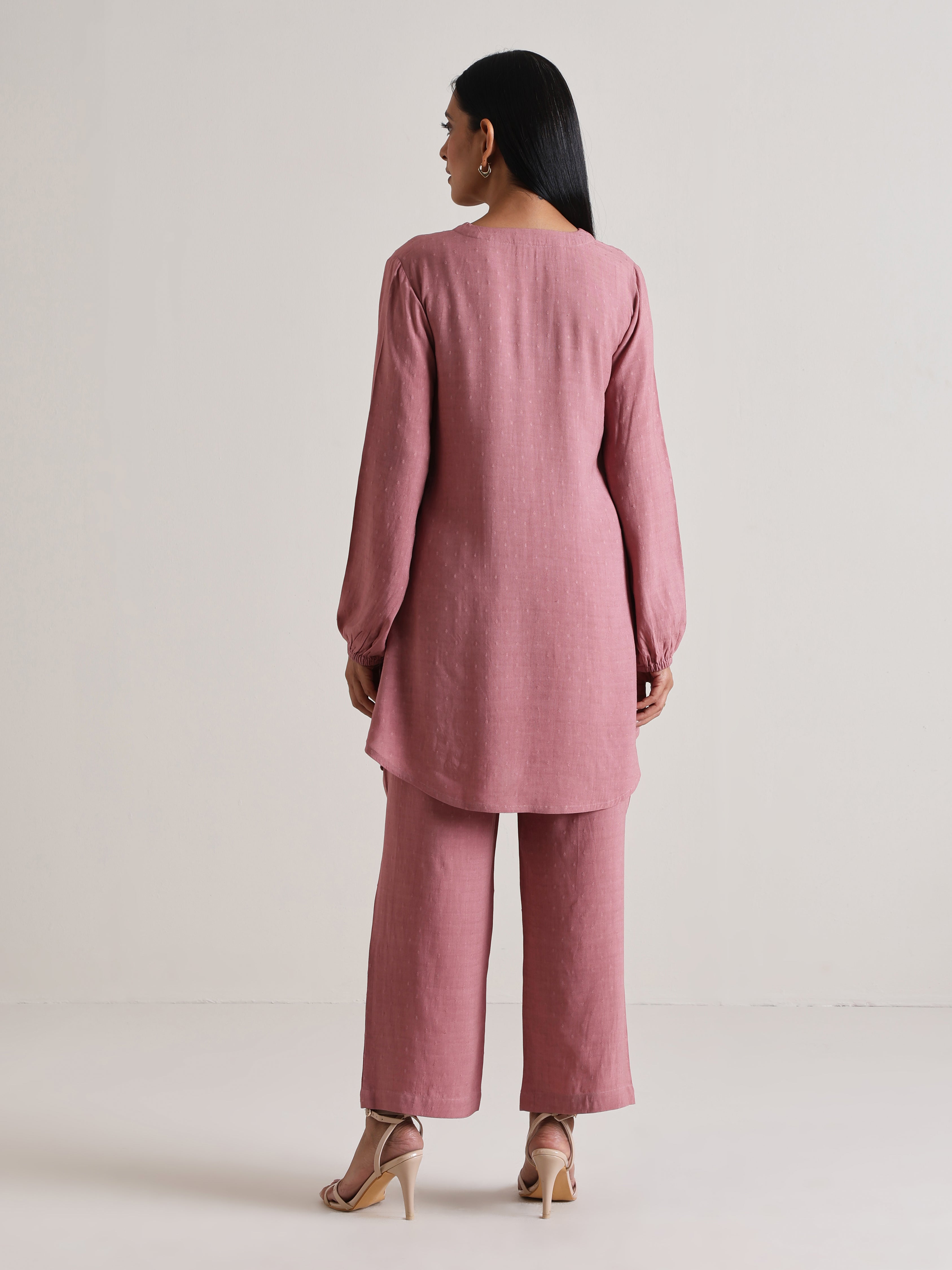 trueBrowns Mauve Short Co-Ord Set - Distacart