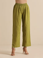 Thumbnail for trueBrowns Green Dobby Sleeveless Co-Ord Set - Distacart