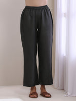 Thumbnail for trueBrowns Pink Slub Sleeveless Kurta Pant Set - Distacart