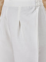 Thumbnail for InWeave Pastel Peach Side Asymmetric Kurta Set - Distacart