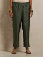 Thumbnail for trueBrowns Green Tissue Kurta Set - Distacart