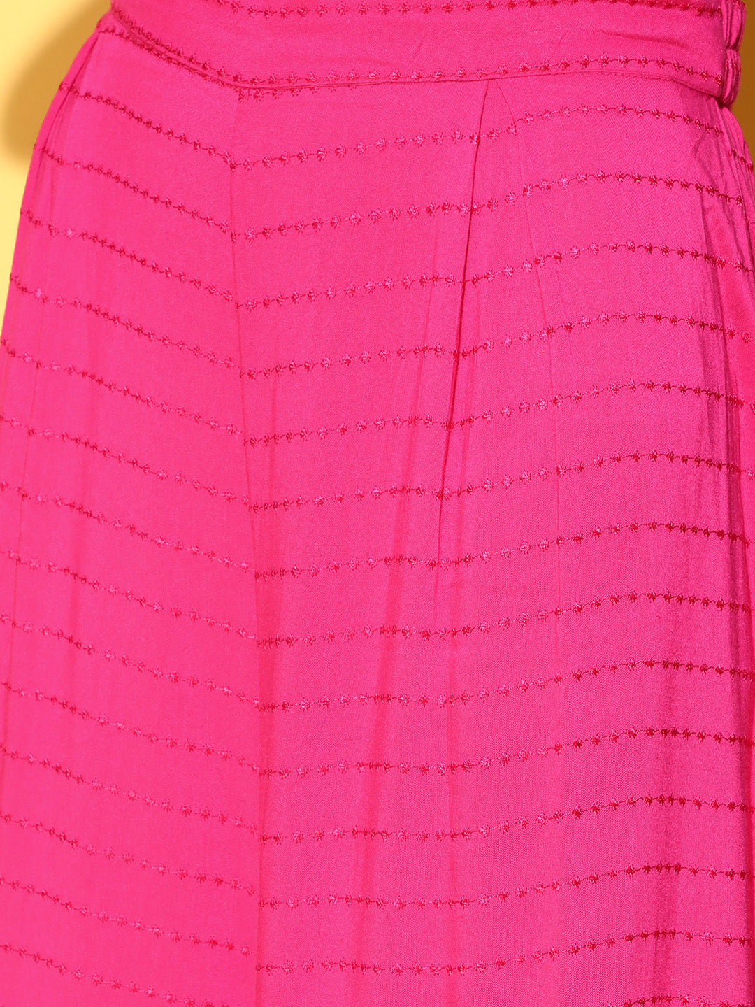 InWeave Fuchsia Backless Kurta Sharara Set - Distacart