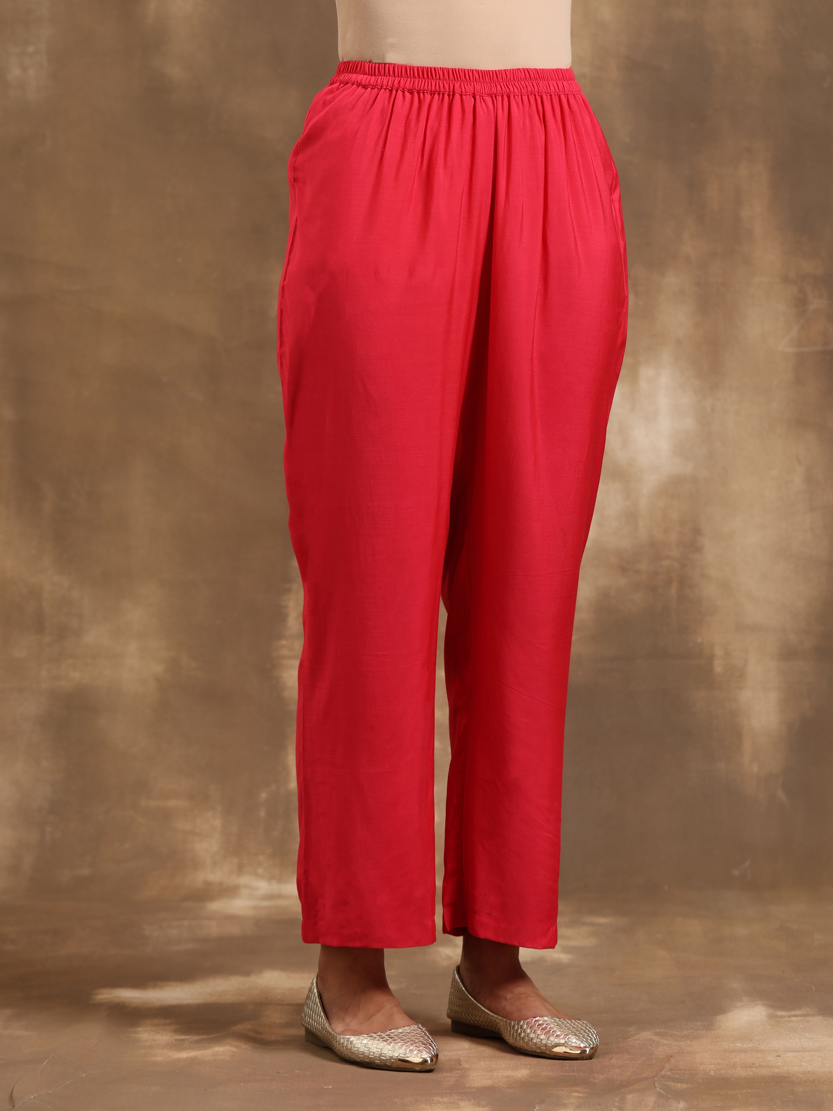 trueBrowns Purple Zig-Zag Printed Silk Kurta Pant Set - Distacart