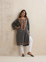 Thumbnail for trueBrowns White Woollen Leggings - Distacart