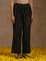 Thumbnail for trueBrowns Black Gold Cotton Overlap Co-Ord Set - Distacart