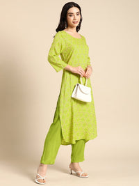 Thumbnail for Anouk Ethnic Motifs Printed Regular Kurta with Trousers - Distacart