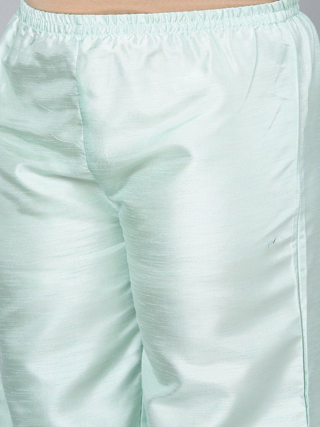 Sztori Plus Size Round Neck Sleeveless Art Silk Kurta With Palazzo & Jacket - Distacart