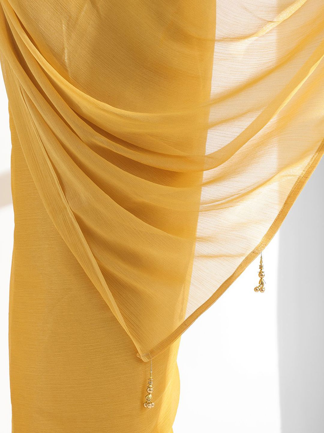 Mitera Beads and Stones Pure Chiffon Saree - Distacart