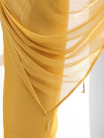 Thumbnail for Mitera Beads and Stones Pure Chiffon Saree - Distacart