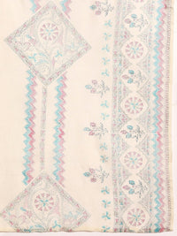 Thumbnail for Anouk Women Floral Khari Printed Pure Cotton Kurta With Trousers & Dupatta - Distacart