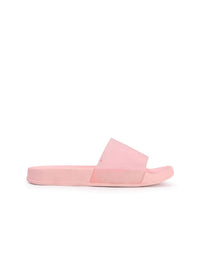 Thumbnail for DressBerry Women Pink Embellished Sliders