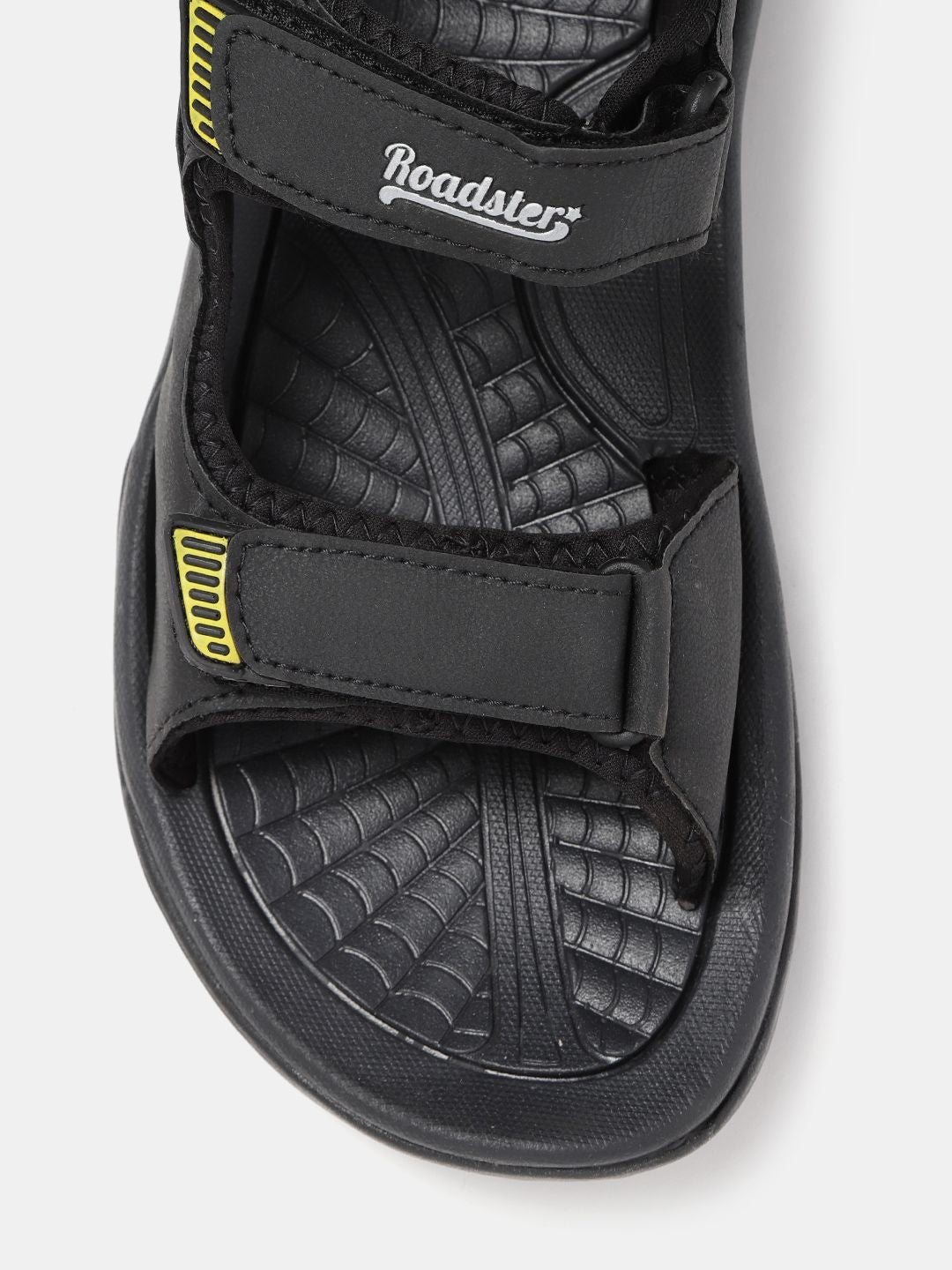 Roadster The Lifestyle Co Men Black Sports Sandals