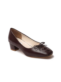 Thumbnail for ELLE Block Pumps With Bows