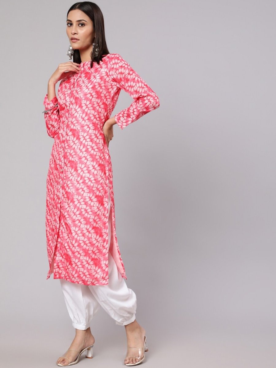 Aks Floral Printed Straight Kurta - Distacart