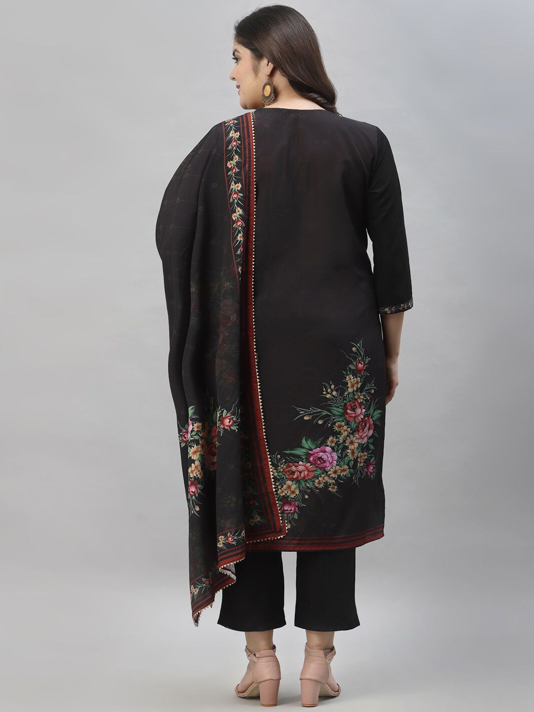 Sztori Floral Printed Regular Kurta With Palazzos & Dupatta - Distacart