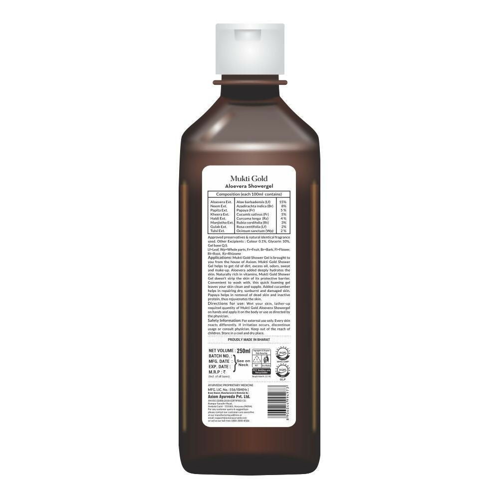Axiom Mukti Gold Aloevera Shower Gel