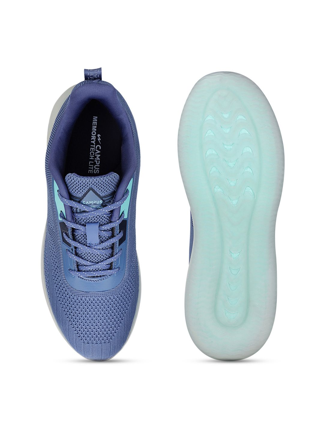 Campus Men Blue Mesh Running Shoes