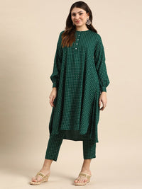Thumbnail for Anouk Women Polka-Dots Printed Kurta with Trousers - Distacart