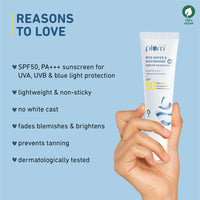 Thumbnail for Plum 2% Niacinamide Sunscreen SPF 50 PA+++ UVA/B - Reduces Tan, No White Cast, Dermat Tested